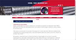 Desktop Screenshot of gebrvanhemert.nl